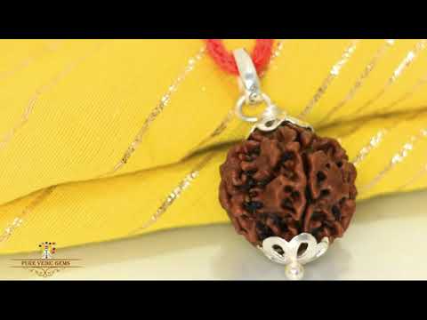 5 Mukhi Rudraksha Pendent in silver video