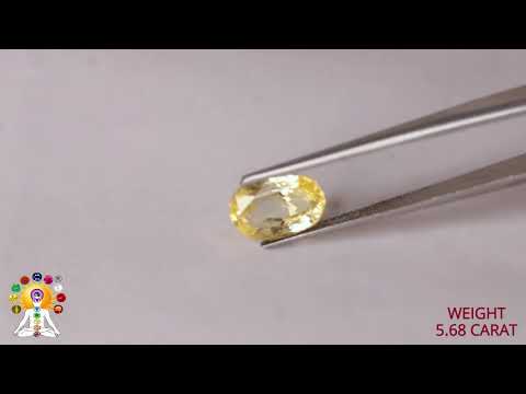 Yellow Sapphire 5.68 ct.@On Demand video