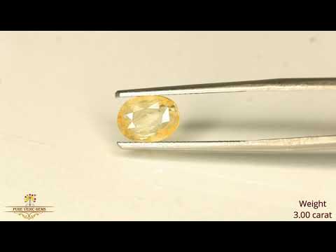 Yellow Sapphire 3.00ct. (Luxury) video