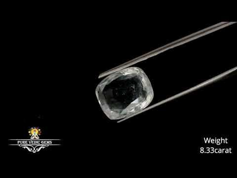White Sapphire 8.33ct.On-Demand video