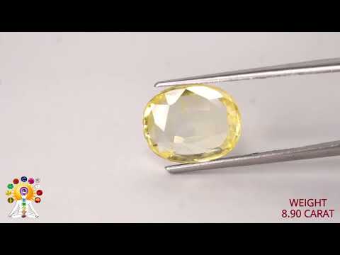 Yellow Sapphire 8.90ct. (Super Luxury) video
