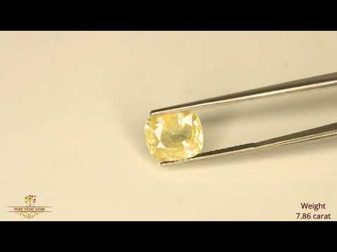 Yellow Sapphire 7.86ct. (Super Premium) video
