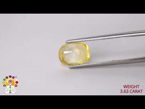 Yellow Sapphire 3.63ct. (Luxury) video