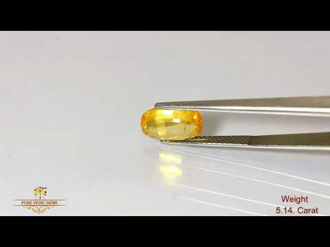 Yellow Sapphire 5.15 ct.@On Demand video