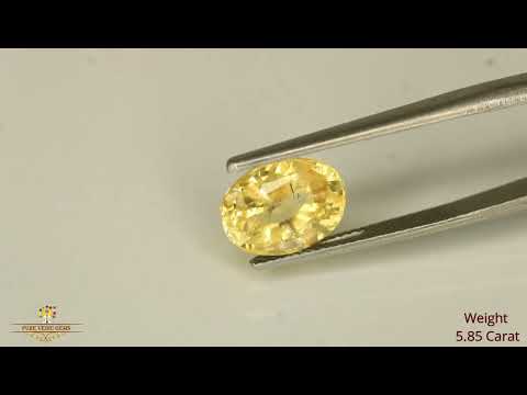 Yellow Sapphire 5.55ct.On-Demand video