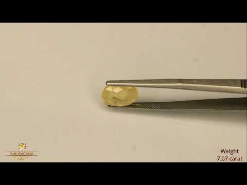 Yellow Sapphire 7.07ct. (Economy) video