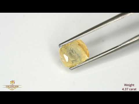 Yellow Sapphire 4.37ct. (Economy) video