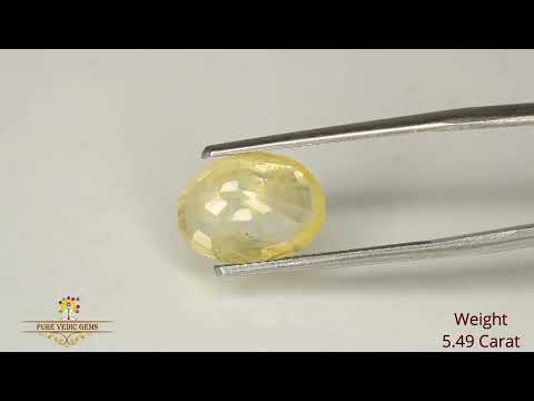 Yellow Sapphire 5.48ct. (Super Premium) video