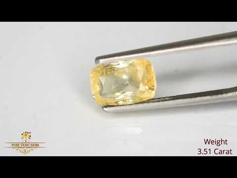 Yellow Sapphire 3.51ct. (Luxury) video