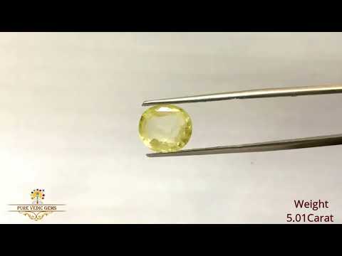 Yellow Sapphire 5.01ct. (Luxury) video