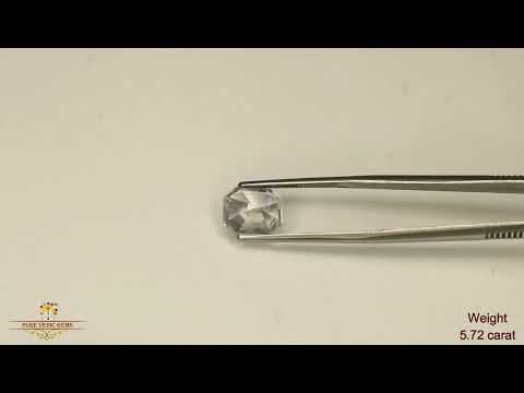 White Sapphire 5.72ct.On-Demand video