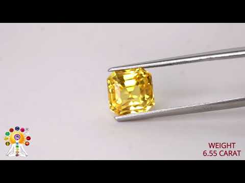 Yellow Sapphire 6.55ct.On-Demand video