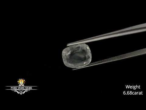 White Sapphire 6.68ct. (Super Premium) video