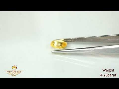 Yellow Sapphire 4.23ct.On-Demand video