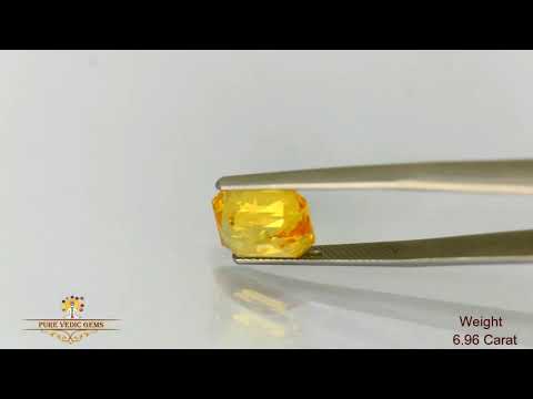 Yellow Sapphire 6.96 ct. On Demand video