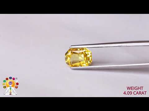 Yellow Sapphire 4.09ct-On Demand video