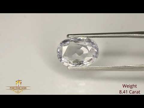 White Sapphire 8.41ct.On-Demand video