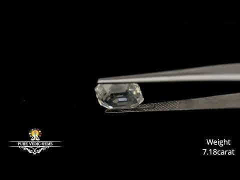 White Sapphire 7.18ct. On Demand video