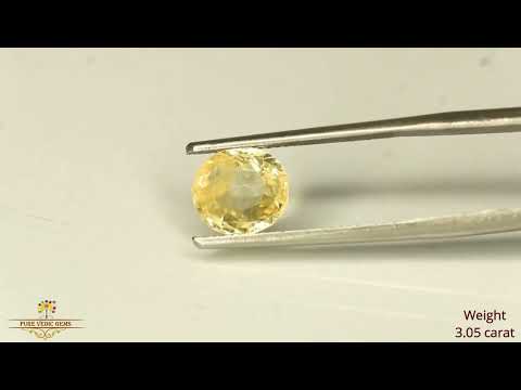 Yellow Sapphire 3.04ct. (Luxury) video