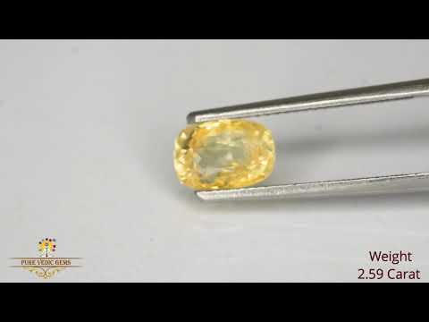 Yellow Sapphire 2.59ct. (Luxury) video