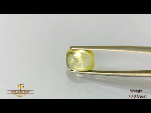 Yellow Sapphire 7.43ct.On-Demand video