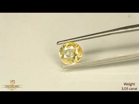 Yellow Sapphire 3.07ct. (Luxury) video