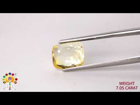 Yellow Sapphire 7.05ct.On-Demand video