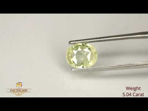 Yellow Sapphire 5.03ct. (Super Premium) video
