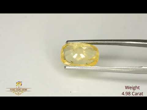 Yellow Sapphire 4.97ct. (Luxury) video