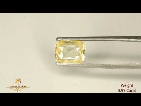 Yellow Sapphire 3.99ct. (Luxury) video