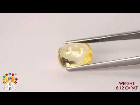 Yellow Sapphire 6.12ct.On-Demand video