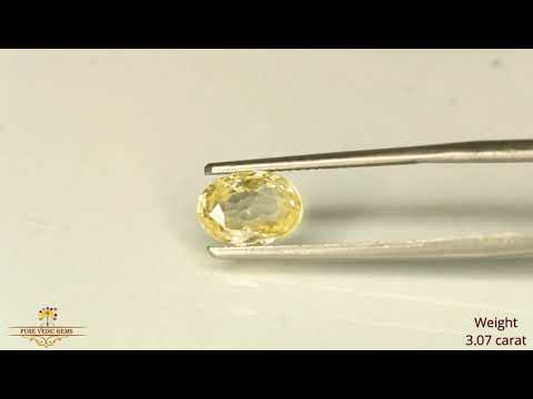 Yellow Sapphire 3.08ct. (Luxury) video