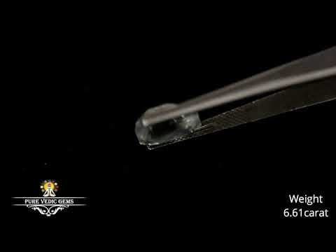 White Sapphire 6.61ct.On-Demand video