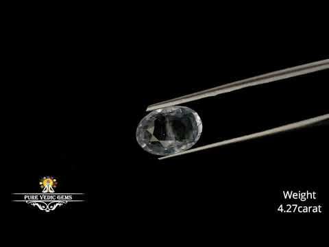 White Sapphire 4.27ct. (Premium) video