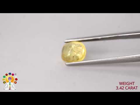 Yellow Sapphire 3.42ct. (Luxury) video