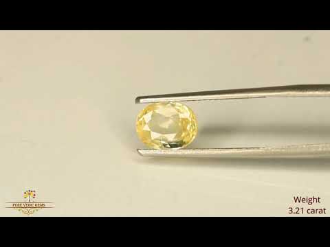 Yellow Sapphire 3.23ct. (Luxury) video