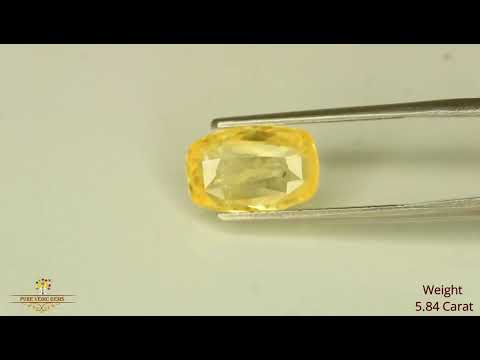 Yellow Sapphire 5.84ct. (Super Luxury) video