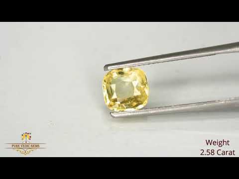 Yellow Sapphire 2.59ct. (Luxury) video