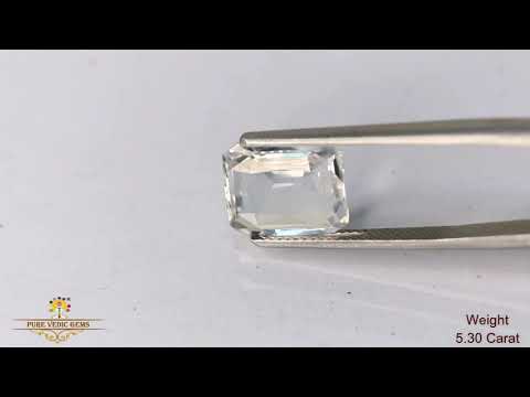 White Sapphire 5.30ct.On-Demand video
