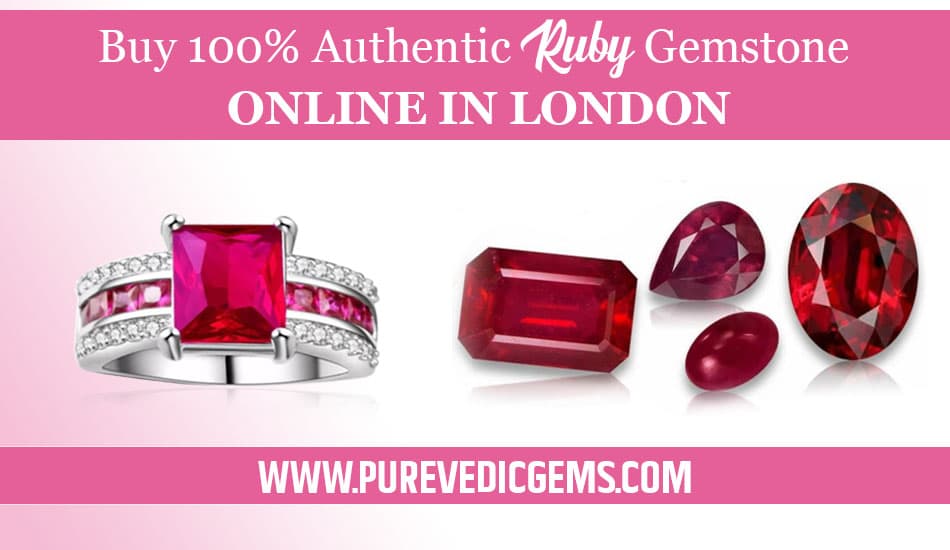 Buy 100% Authentic Ruby Gemstone Online in London