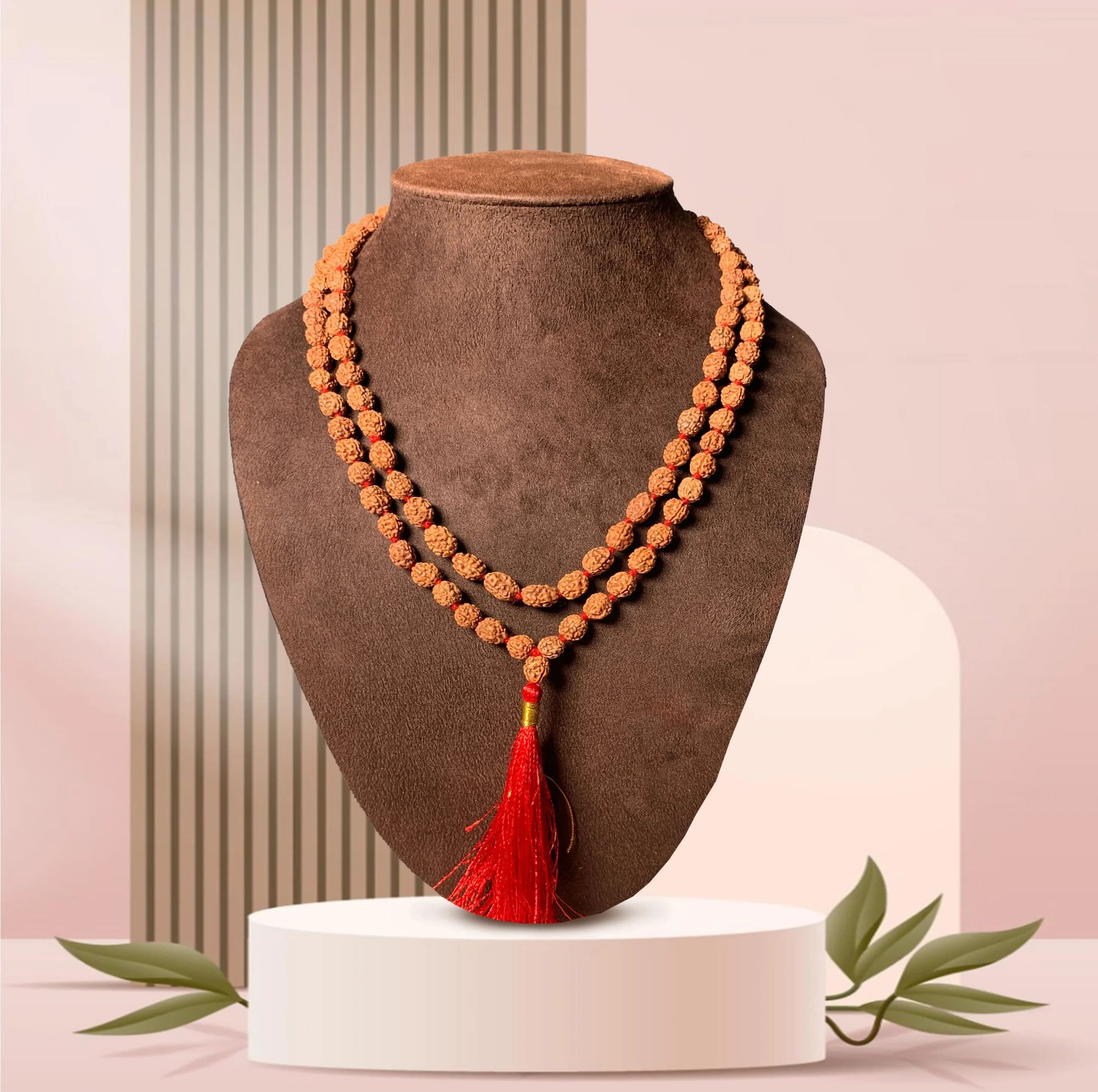 4 Mukhi Rudraksha Mala 9MM — image 1