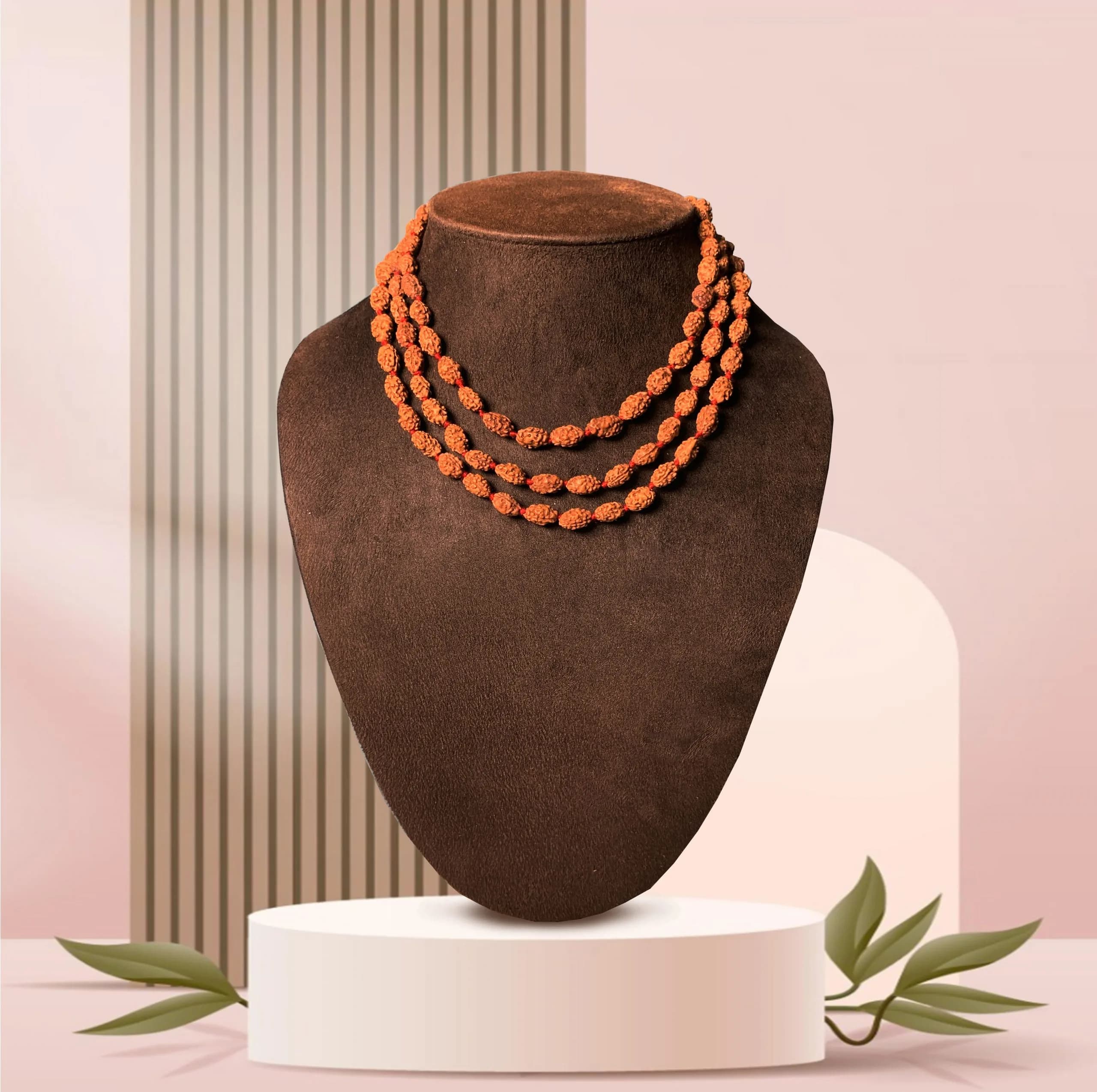 2 Mukhi Rudraksha Mala 10MM — image 1