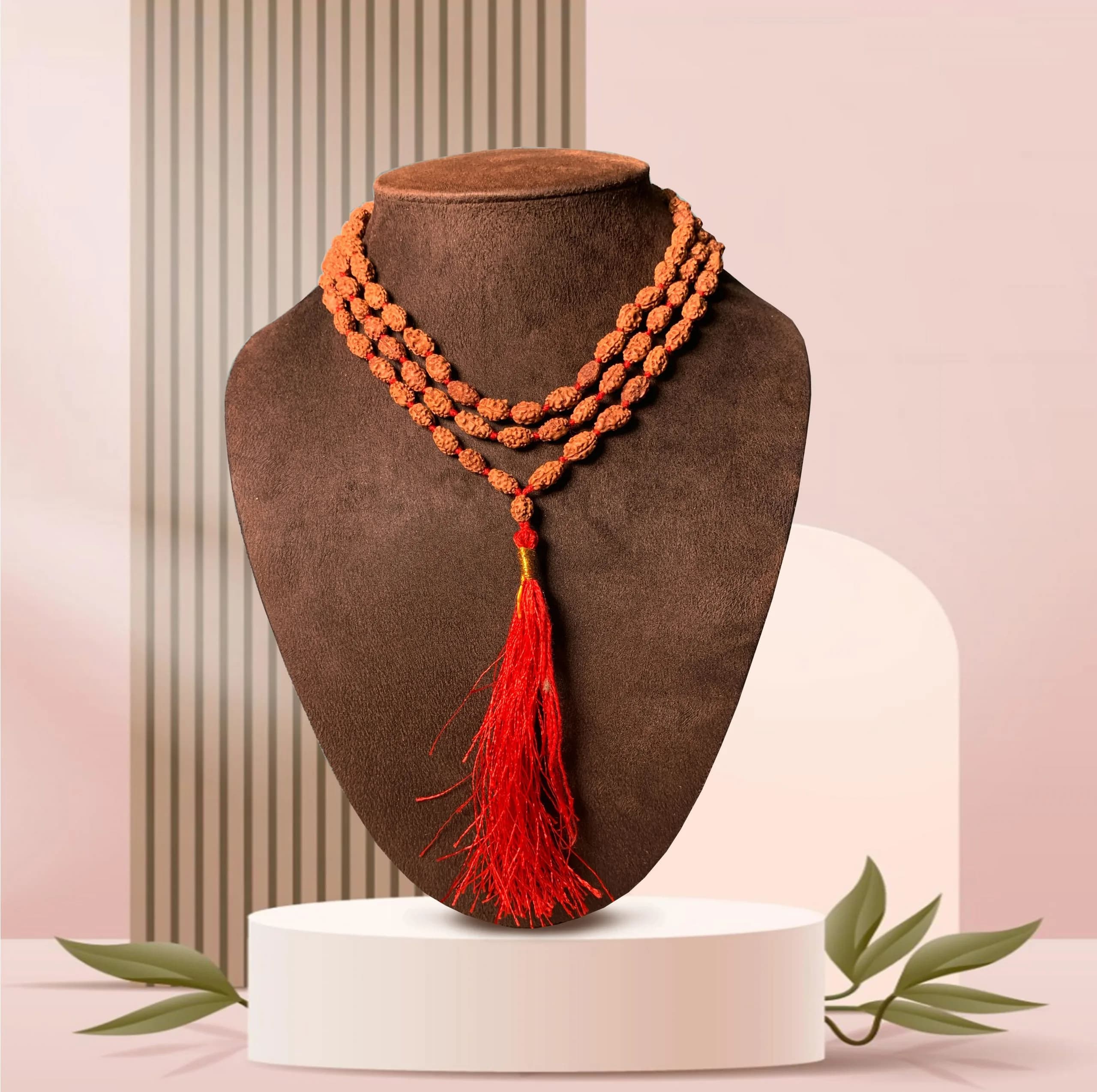 2 Mukhi Rudraksha Mala 10MM — image 1