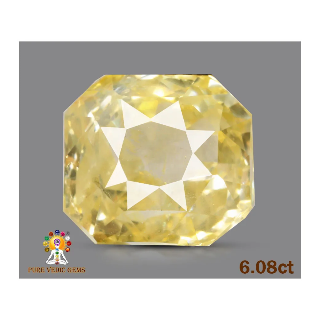 Yellow Sapphire 6.08ct. (Super Luxury) — image 1