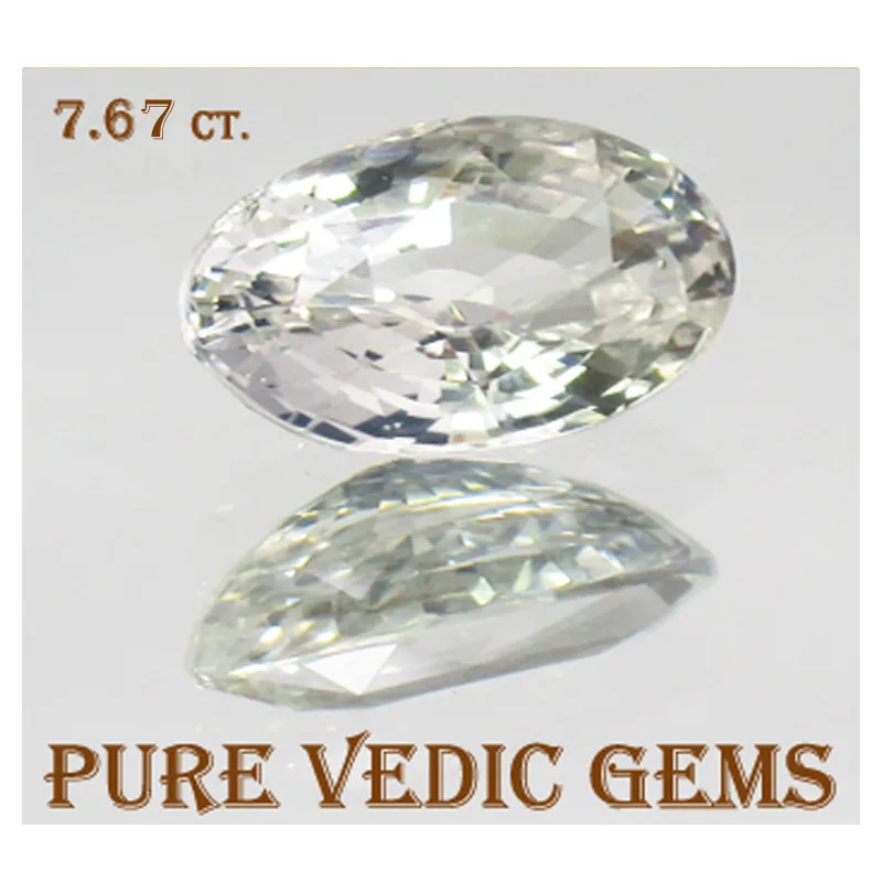 White Sapphire 7.67ct.On-Demand — image 1