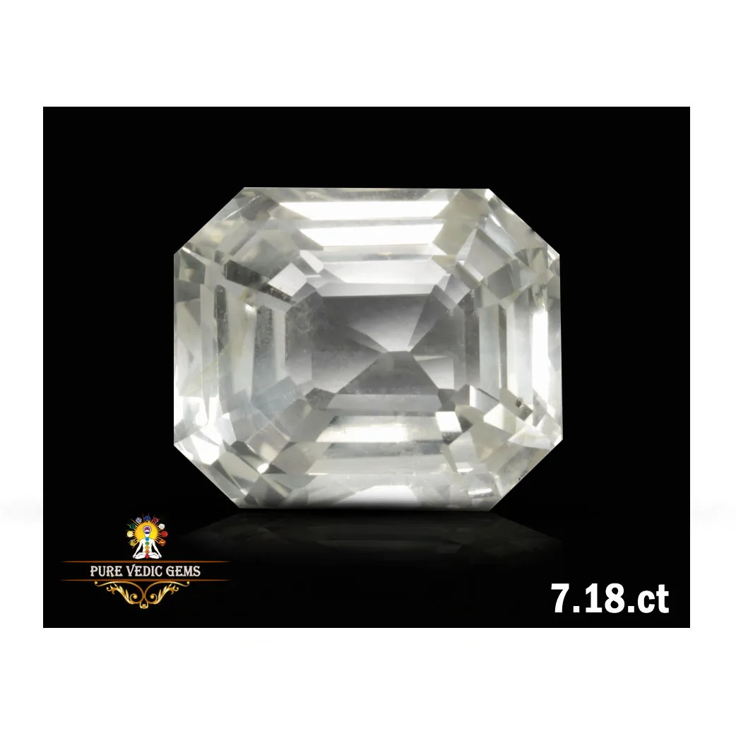 White Sapphire 7.18ct. On Demand — image 1