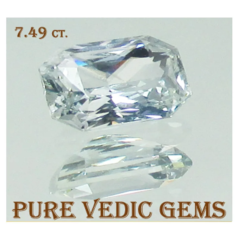 White Sapphire 7.49ct.On-Demand — image 1