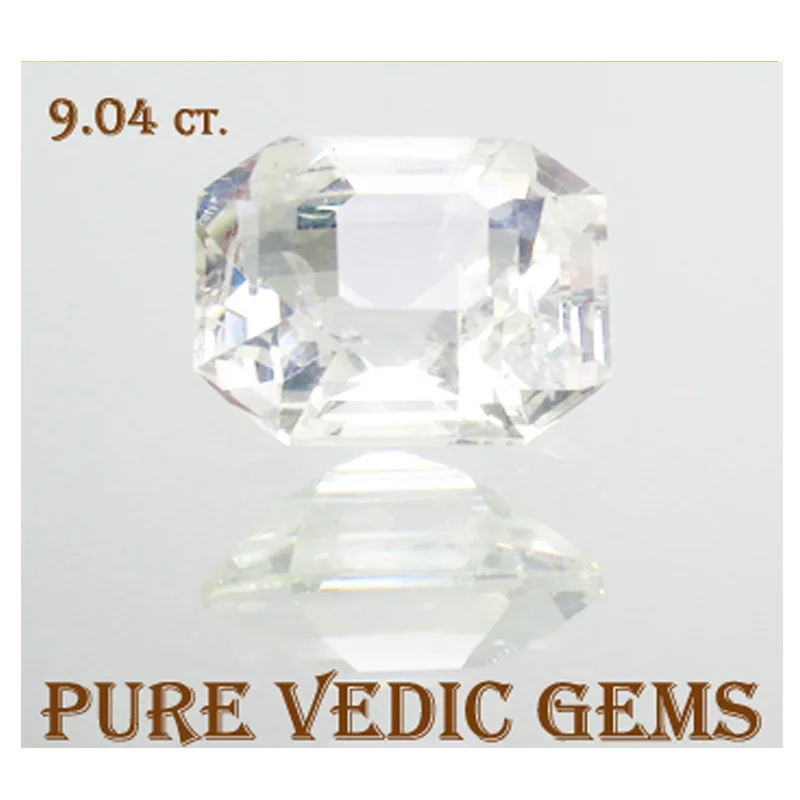 White Sapphire 9.04ct.On-Demand — image 1