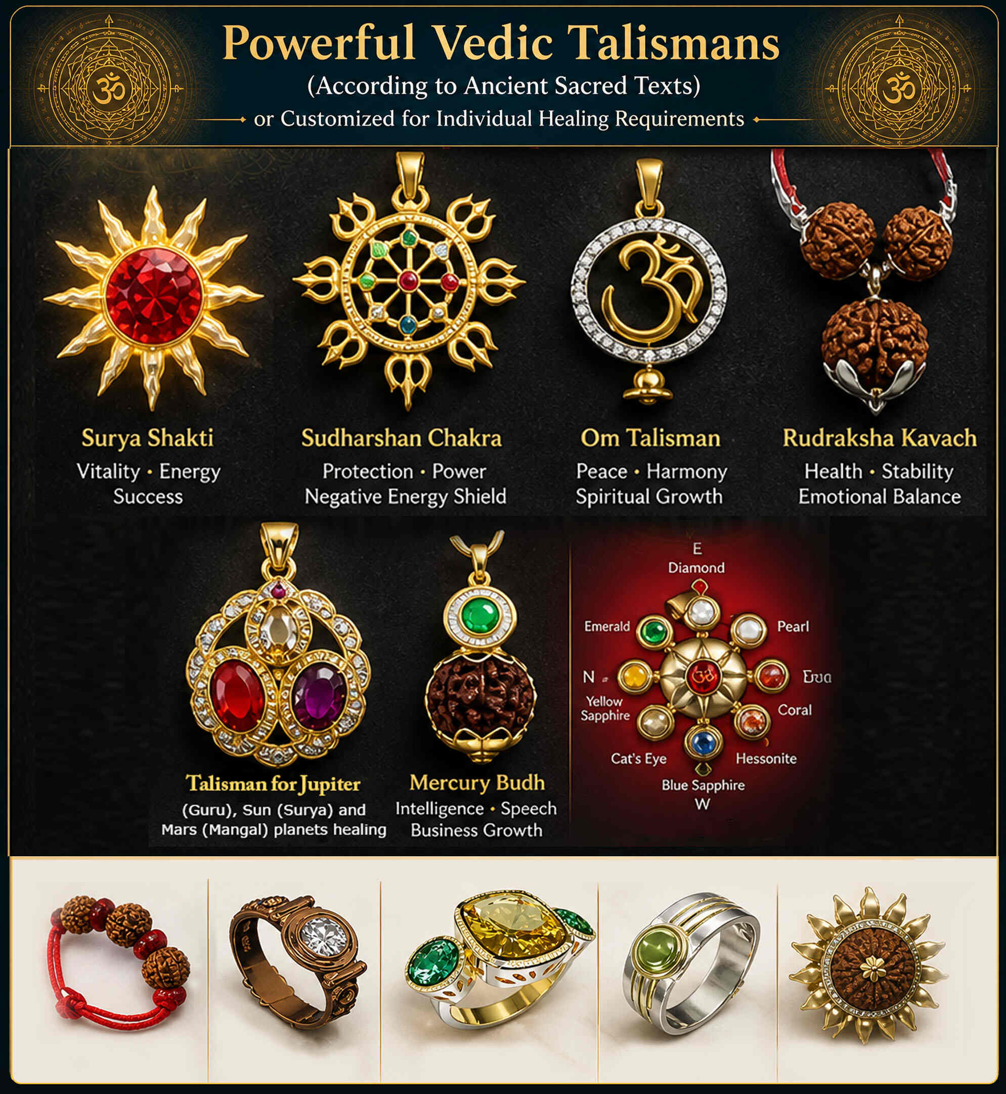 Powerful Vedic talismans according to ancient sacred texts