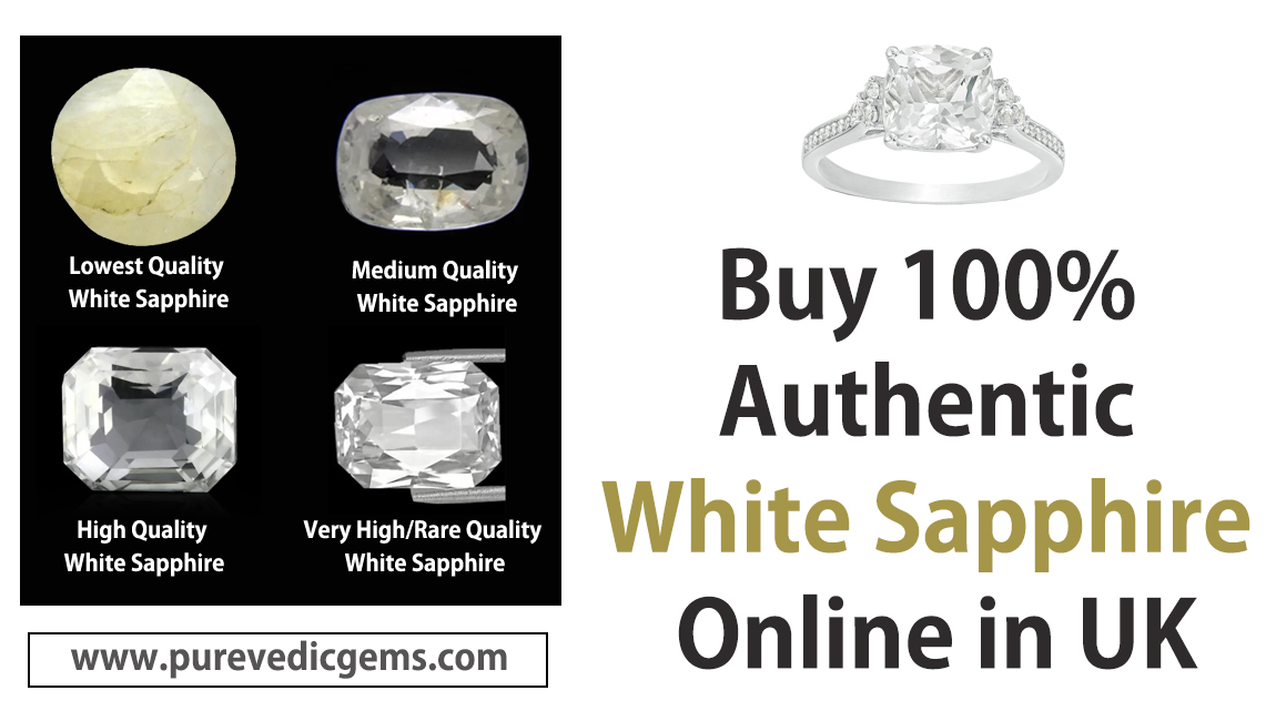 Buy 100% Authentic White Sapphire Online in UK